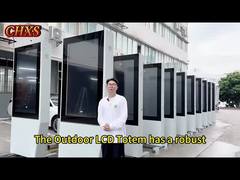 43 49 55 65 75 Inch 3500 Nits 2k IP65 Outdoor Advertising Display Floor Standing Totem Digital Signa